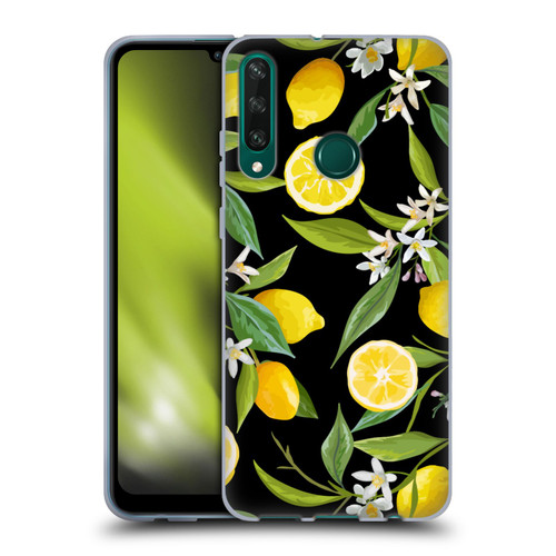 Haroulita Fruits Flowers And Lemons Soft Gel Case for Huawei Y6p