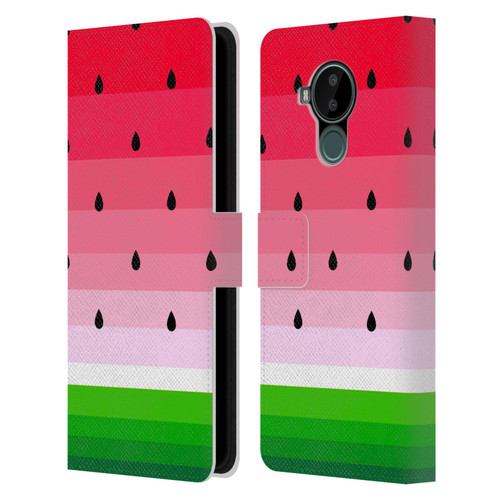 Haroulita Fruits Watermelon Leather Book Wallet Case Cover For Nokia C30
