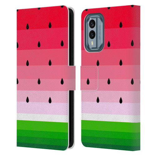 Haroulita Fruits Watermelon Leather Book Wallet Case Cover For Nokia X30