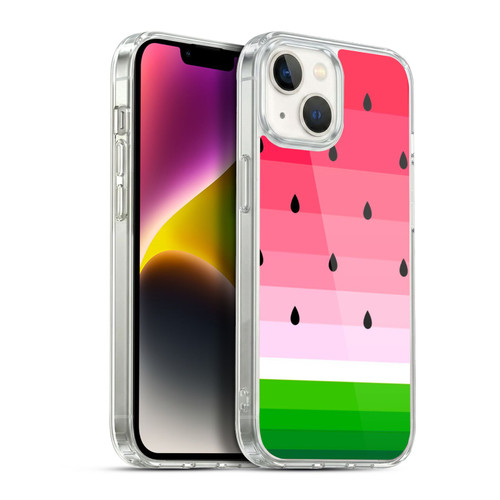 Haroulita Fruits Watermelon Soft Gel Case for Apple iPhone 14