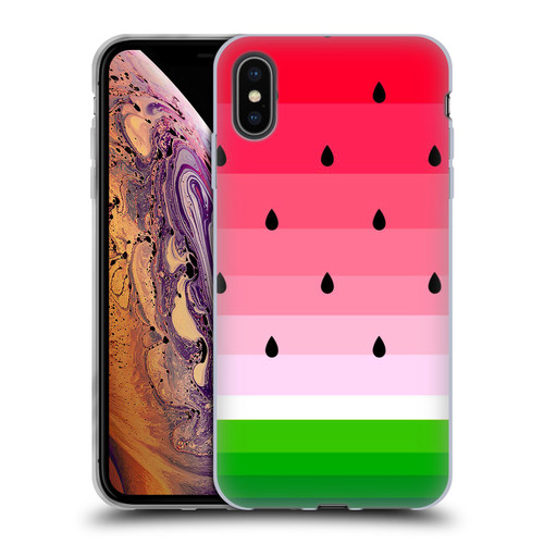 Haroulita Fruits Watermelon Soft Gel Case for Apple iPhone XS Max