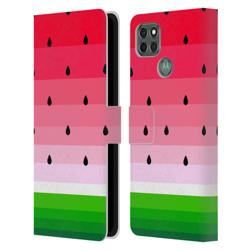Haroulita Fruits Watermelon Leather Book Wallet Case Cover For Motorola Moto G9 Power