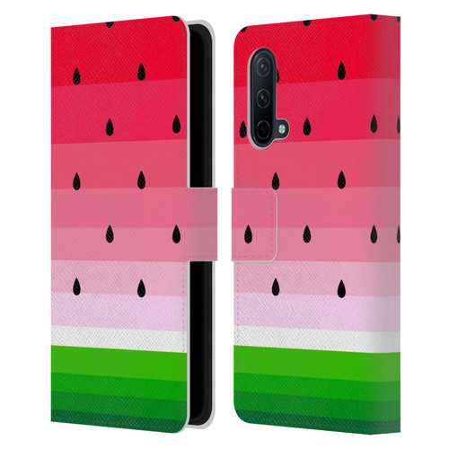 Haroulita Fruits Watermelon Leather Book Wallet Case Cover For OnePlus Nord CE 5G