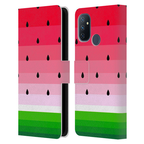 Haroulita Fruits Watermelon Leather Book Wallet Case Cover For OnePlus Nord N100