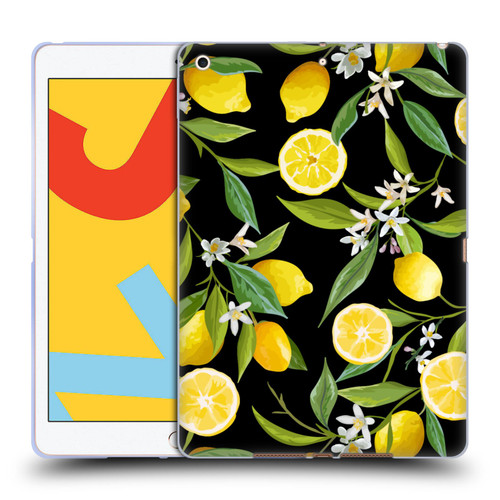 Haroulita Fruits Flowers And Lemons Soft Gel Case for Apple iPad 10.2 2019/2020/2021