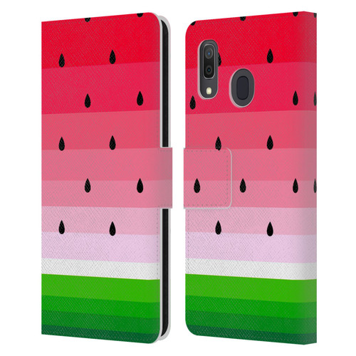 Haroulita Fruits Watermelon Leather Book Wallet Case Cover For Samsung Galaxy A33 5G (2022)