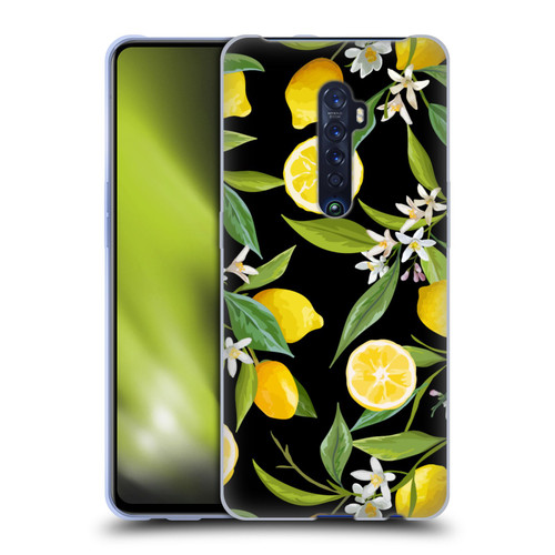 Haroulita Fruits Flowers And Lemons Soft Gel Case for OPPO Reno 2