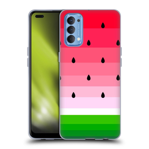 Haroulita Fruits Watermelon Soft Gel Case for OPPO Reno 4 5G