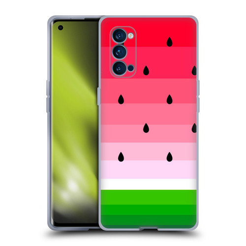 Haroulita Fruits Watermelon Soft Gel Case for OPPO Reno 4 Pro 5G