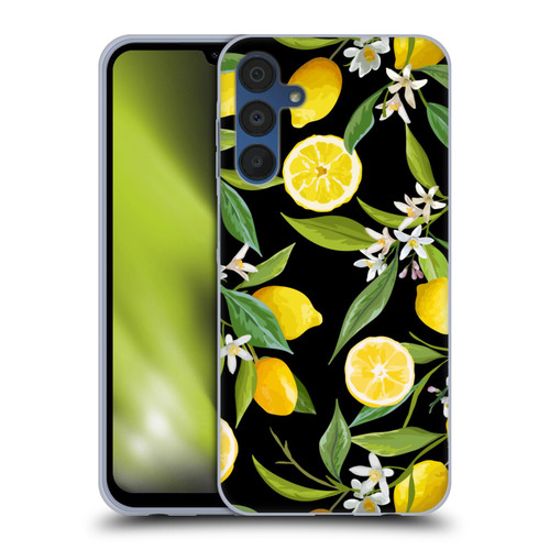 Haroulita Fruits Flowers And Lemons Soft Gel Case for Samsung Galaxy A15