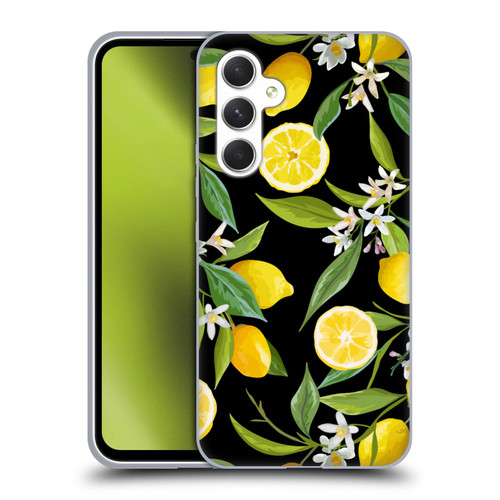 Haroulita Fruits Flowers And Lemons Soft Gel Case for Samsung Galaxy A54 5G