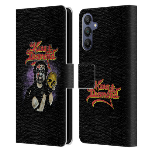 King Diamond Poster Conspiracy Tour 1989 Leather Book Wallet Case Cover For Samsung Galaxy A15
