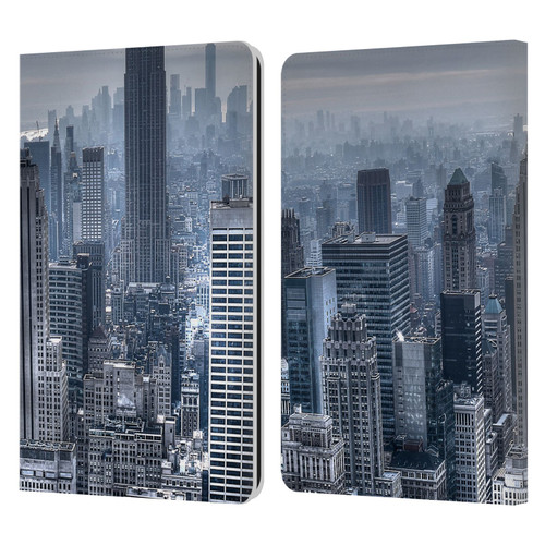 Haroulita Places New York 3 Leather Book Wallet Case Cover For Amazon Kindle Paperwhite 1 / 2 / 3