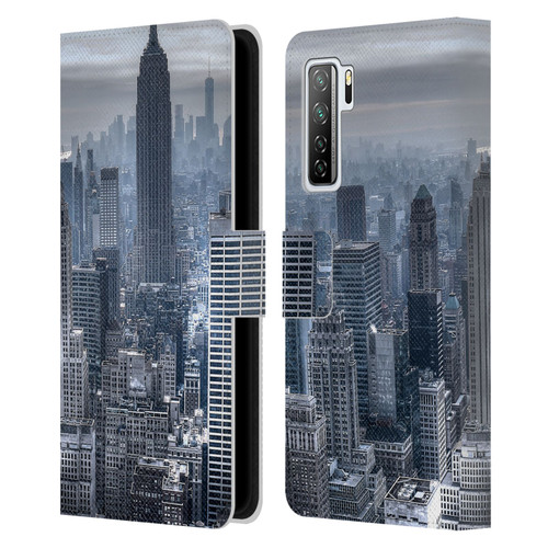 Haroulita Places New York 3 Leather Book Wallet Case Cover For Huawei Nova 7 SE/P40 Lite 5G