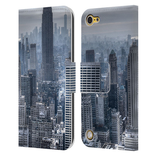 Haroulita Places New York 3 Leather Book Wallet Case Cover For Apple iPod Touch 5G 5th Gen