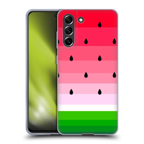 Haroulita Fruits Watermelon Soft Gel Case for Samsung Galaxy S21 FE 5G