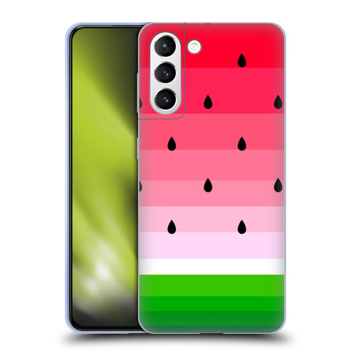 Haroulita Fruits Watermelon Soft Gel Case for Samsung Galaxy S21+ 5G