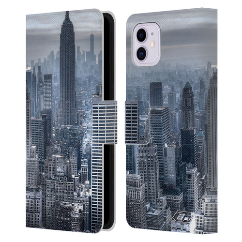 Haroulita Places New York 3 Leather Book Wallet Case Cover For Apple iPhone 11