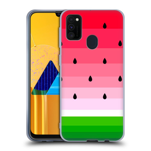 Haroulita Fruits Watermelon Soft Gel Case for Samsung Galaxy M30s (2019)/M21 (2020)