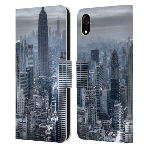 Haroulita Places New York 3 Leather Book Wallet Case Cover For Apple iPhone XR