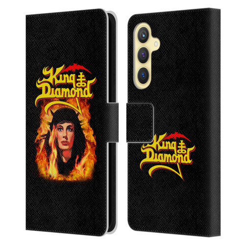 King Diamond Poster Fatal Portrait 2 Leather Book Wallet Case Cover For Samsung Galaxy S23 FE 5G