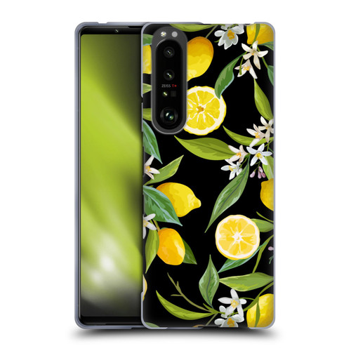 Haroulita Fruits Flowers And Lemons Soft Gel Case for Sony Xperia 1 III