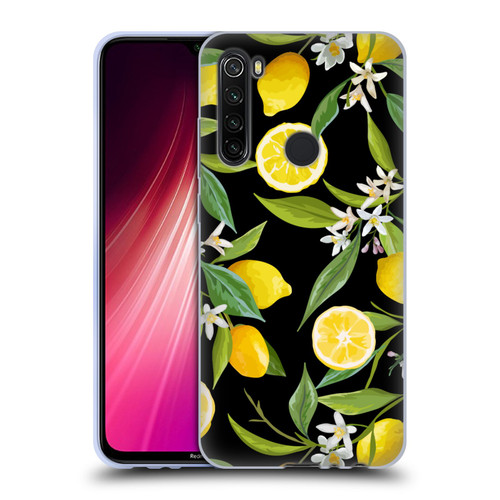 Haroulita Fruits Flowers And Lemons Soft Gel Case for Xiaomi Redmi Note 8T