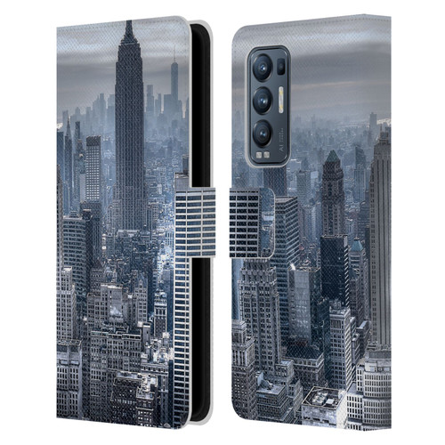Haroulita Places New York 3 Leather Book Wallet Case Cover For OPPO Find X3 Neo / Reno5 Pro+ 5G
