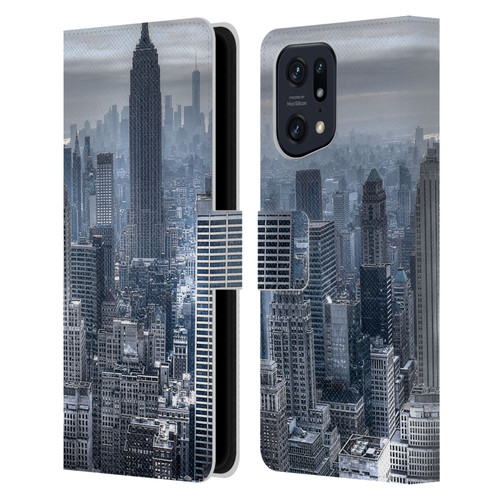 Haroulita Places New York 3 Leather Book Wallet Case Cover For OPPO Find X5