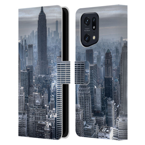 Haroulita Places New York 3 Leather Book Wallet Case Cover For OPPO Find X5 Pro