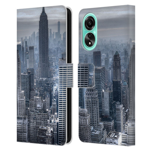 Haroulita Places New York 3 Leather Book Wallet Case Cover For OPPO A78 5G