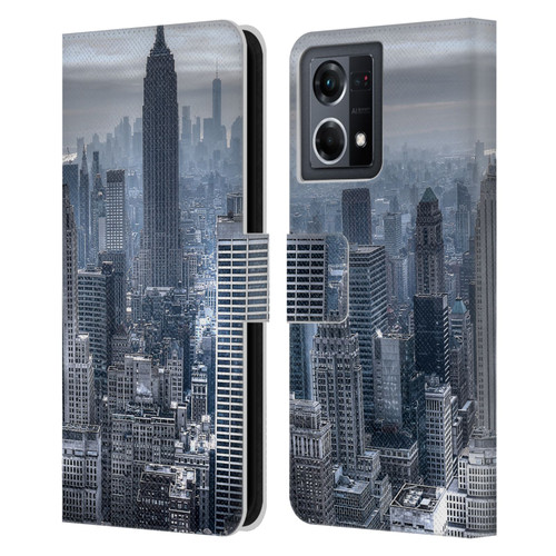 Haroulita Places New York 3 Leather Book Wallet Case Cover For OPPO Reno8 4G