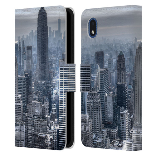 Haroulita Places New York 3 Leather Book Wallet Case Cover For Samsung Galaxy A01 Core (2020)