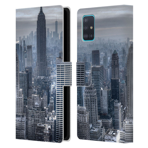 Haroulita Places New York 3 Leather Book Wallet Case Cover For Samsung Galaxy A51 (2019)