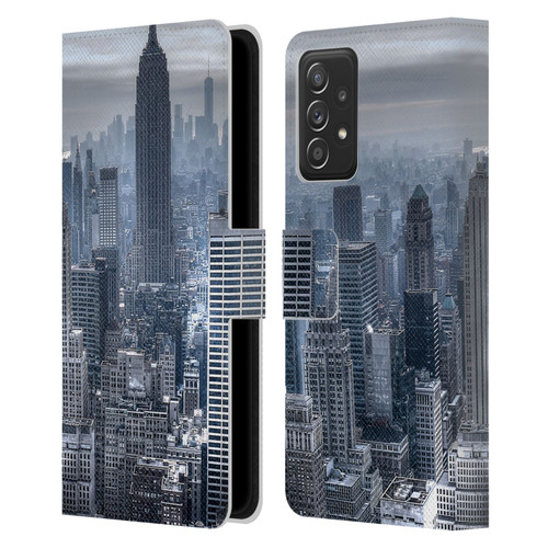 Haroulita Places New York 3 Leather Book Wallet Case Cover For Samsung Galaxy A53 5G (2022)