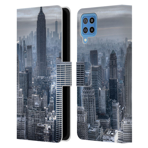 Haroulita Places New York 3 Leather Book Wallet Case Cover For Samsung Galaxy F22 (2021)