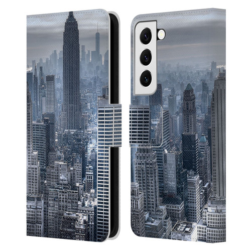 Haroulita Places New York 3 Leather Book Wallet Case Cover For Samsung Galaxy S22 5G