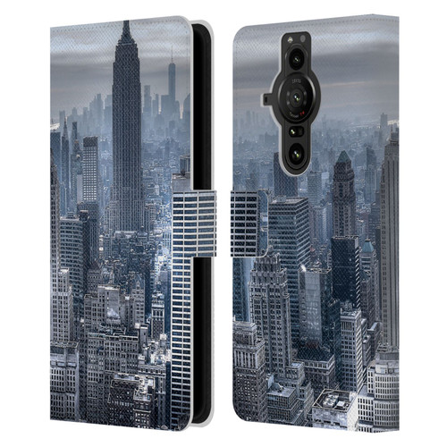 Haroulita Places New York 3 Leather Book Wallet Case Cover For Sony Xperia Pro-I
