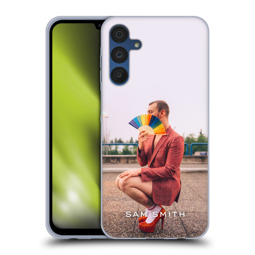 Sam Smith Art Rainbow Fan Soft Gel Case for Samsung Galaxy A15