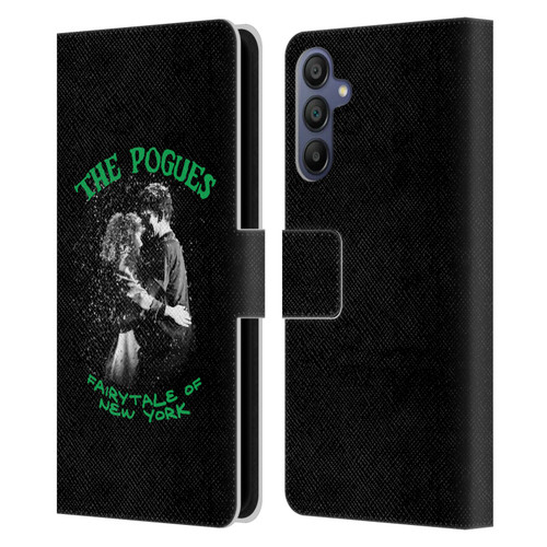 The Pogues Graphics Fairytale Of The New York Leather Book Wallet Case Cover For Samsung Galaxy A15