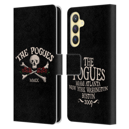 The Pogues Graphics Skull Leather Book Wallet Case Cover For Samsung Galaxy S23 FE 5G