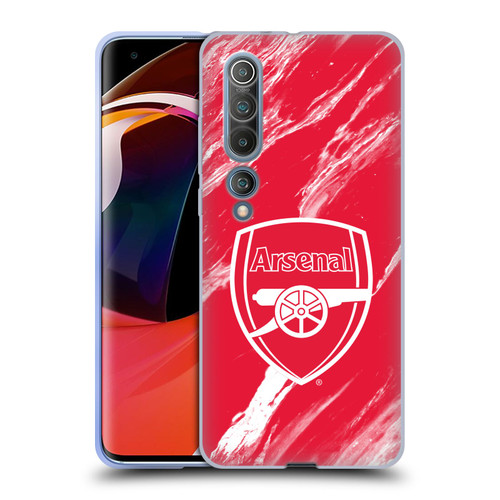 Arsenal FC Crest Patterns Red Marble Soft Gel Case for Xiaomi Mi 10 5G / Mi 10 Pro 5G