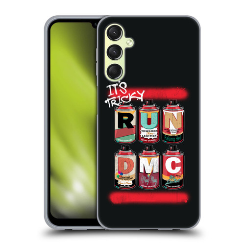Run-D.M.C. Key Art Spray Cans Soft Gel Case for Samsung Galaxy A24 4G / Galaxy M34 5G
