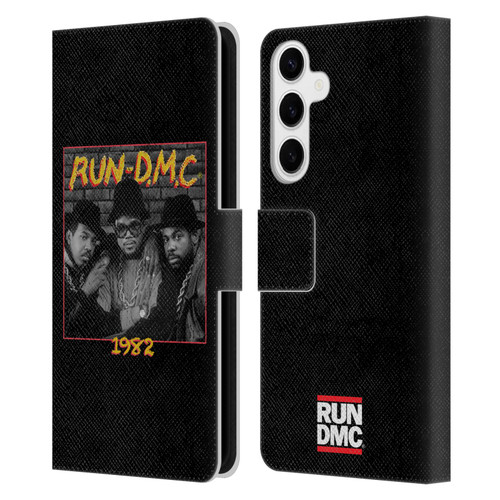 Run-D.M.C. Key Art Photo 1982 Leather Book Wallet Case Cover For Samsung Galaxy S24+ 5G