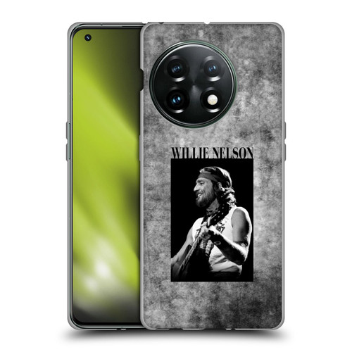 Willie Nelson Grunge Black And White Soft Gel Case for OnePlus 11 5G