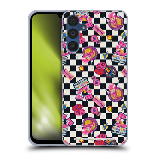 Wacky Races 2016 Graphics Pattern 2 Soft Gel Case for Samsung Galaxy A15