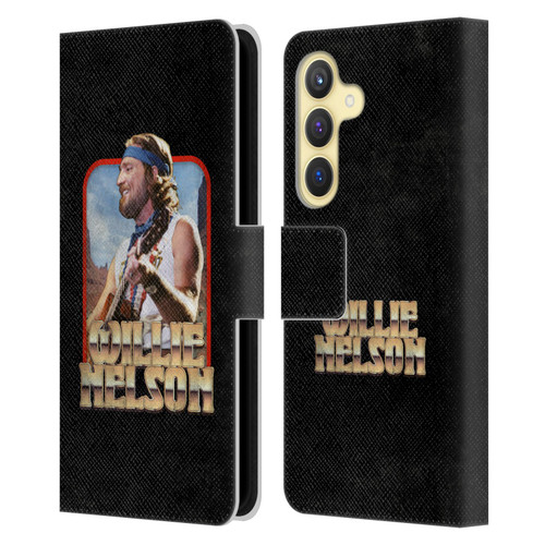 Willie Nelson Grunge Vintage Leather Book Wallet Case Cover For Samsung Galaxy S24 5G