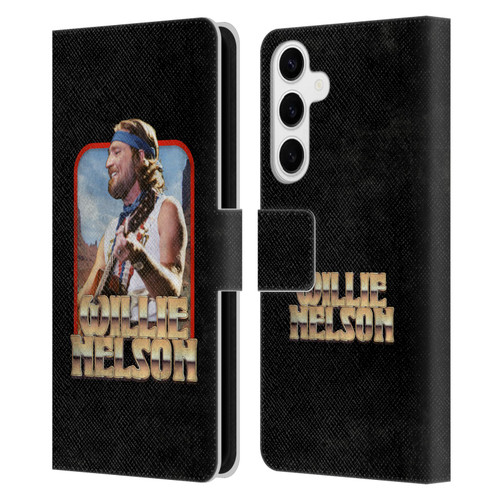 Willie Nelson Grunge Vintage Leather Book Wallet Case Cover For Samsung Galaxy S24+ 5G