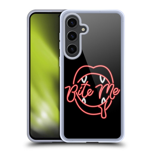Bebe Rexha Key Art Neon Bite Me Soft Gel Case for Samsung Galaxy S24+ 5G