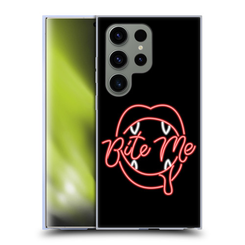 Bebe Rexha Key Art Neon Bite Me Soft Gel Case for Samsung Galaxy S24 Ultra 5G